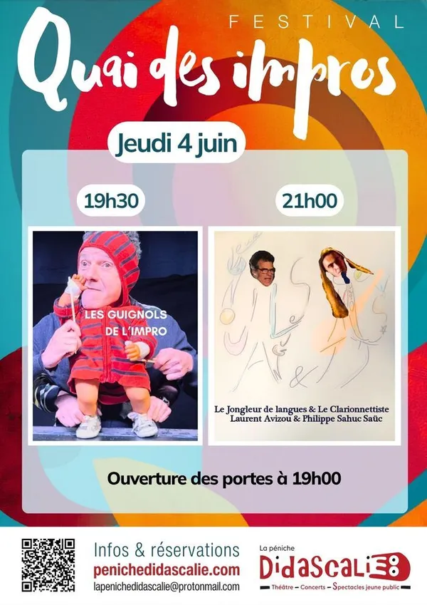 Les Guignols de l'Impro + Le Jongleur de langues et Le Clarionnettiste