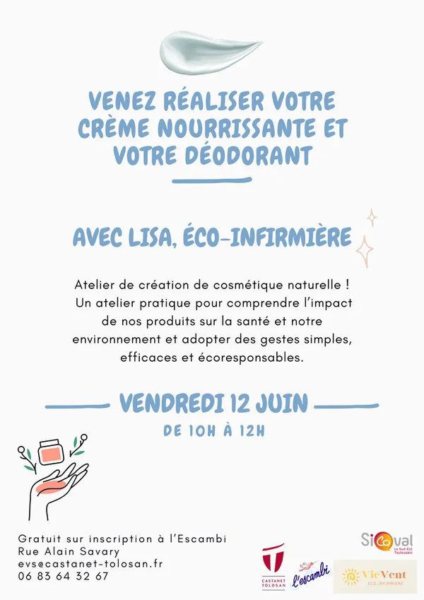 Venez réaliser votre crème nourrissante et votre déodorant