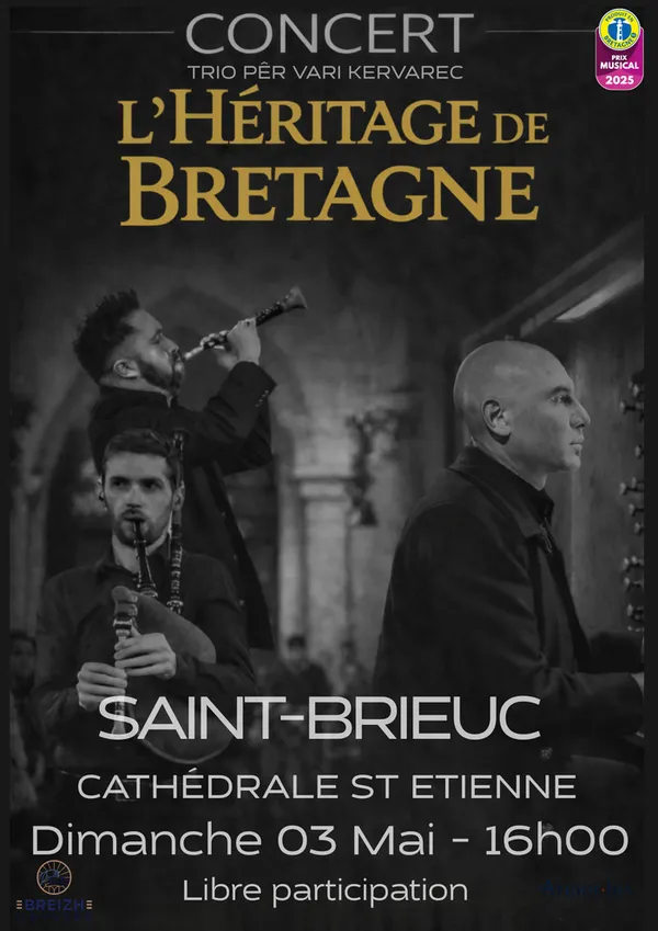 Le Trio Pêr-Vari Kervarec en concert à la Cathédrale de St Brieuc