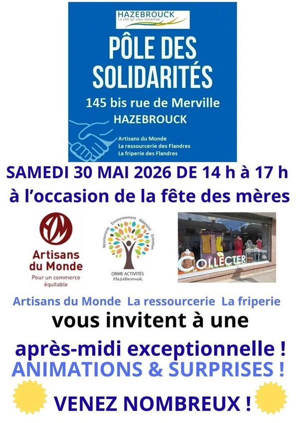 Animations fête des mères au pôle des solidarités d'Hazebrouck