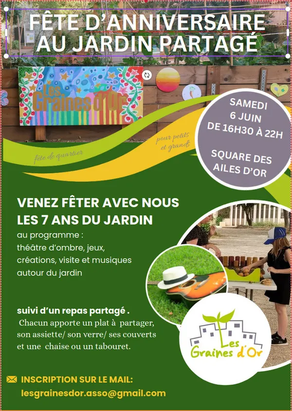Découverte du jardin partagé des Graines d’Or