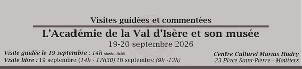 Visite guidée du Musée d'Histoire et d'Archéologie et des locaux d'une Société Savante de Savoie