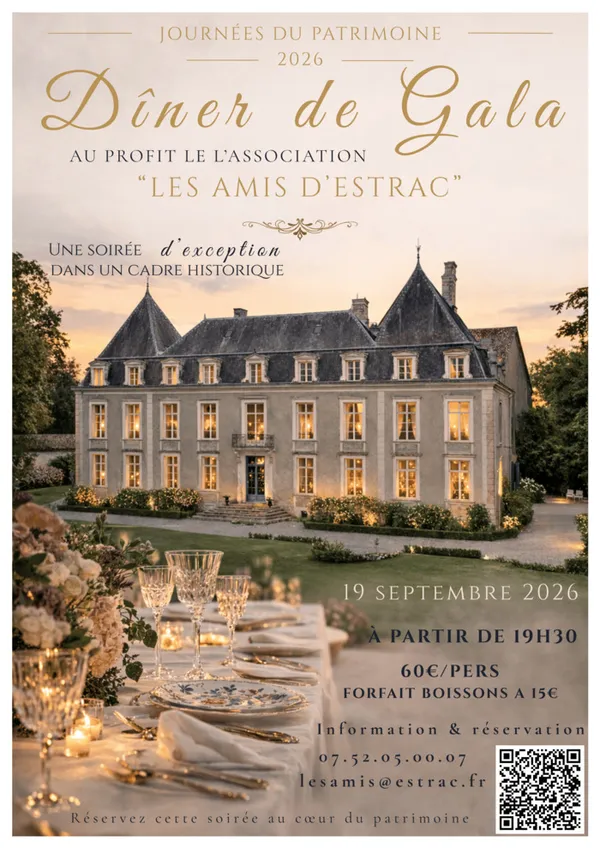 Diner de gala au château d'Estrac