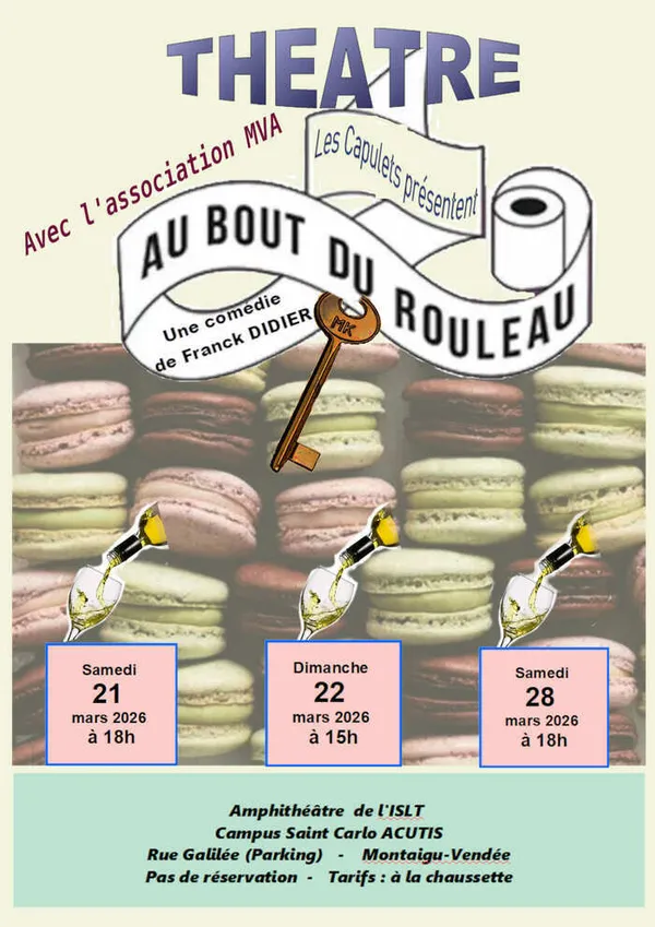Théâtre à Montaigu les 21, 22 et 28 mars 2026