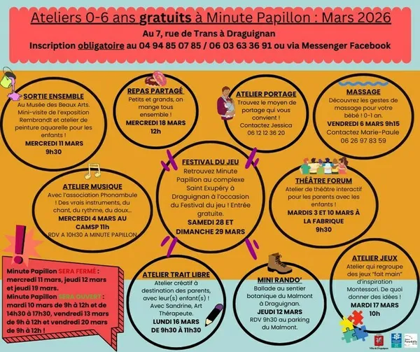 Ateliers - Minute Papillon