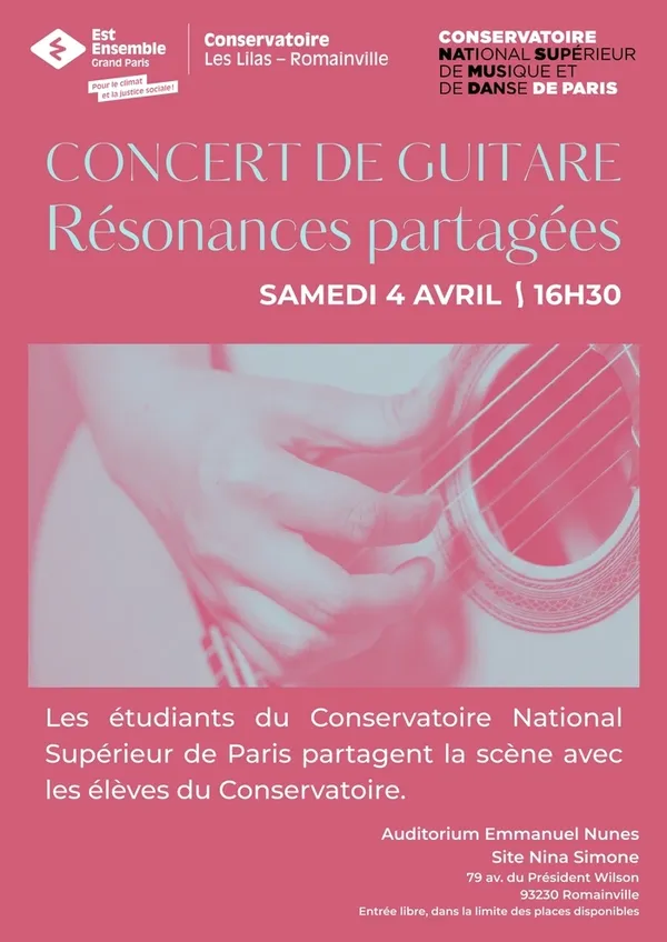 Résonances partagées - Concert de guitare
