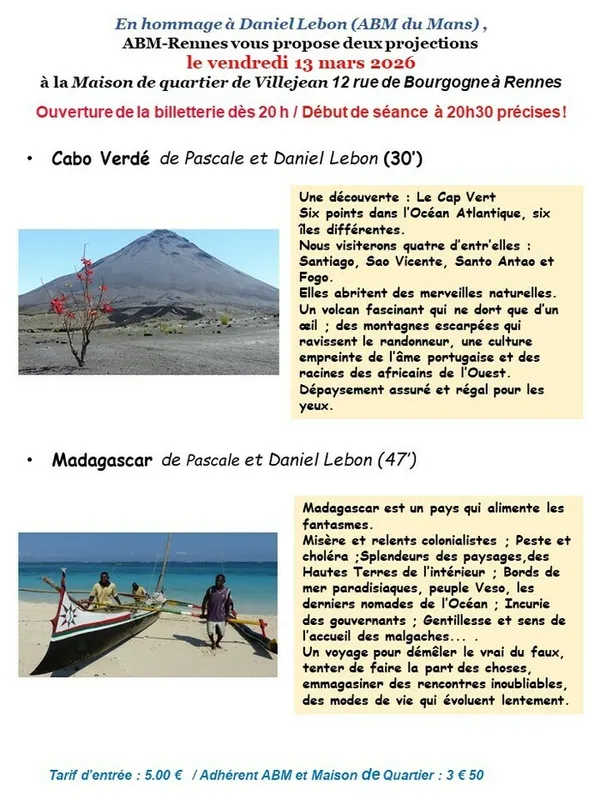 Projection Aventure au bout du monde