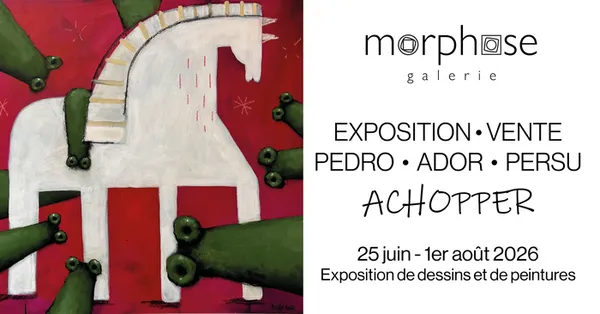 Achopper | Exposition de dessins et de peintures | Art contemporain | PERSU, ADOR et PEDRO