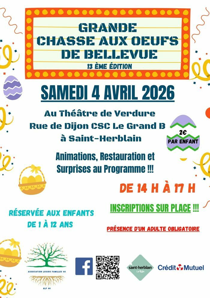 Grande Chasse aux Oeufs de Bellevue 2026