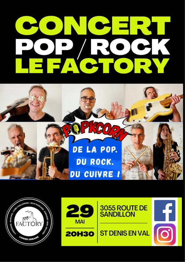 CONCERT POP ROCK AU FACTORY