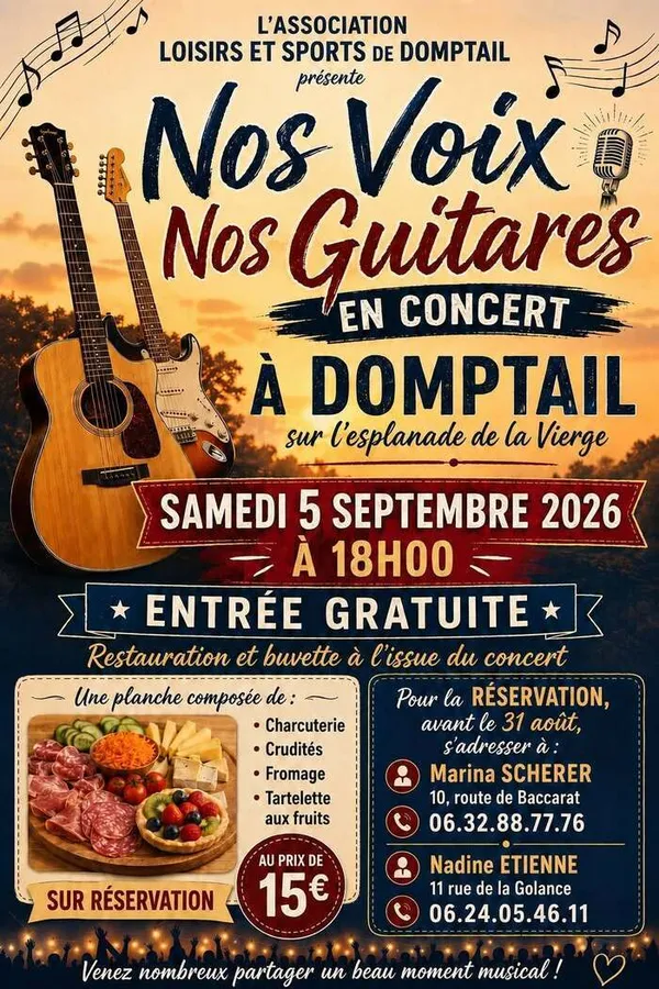 Nos voix, nos guitares en concert