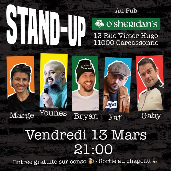 Soirée Stand-up au pub O'Sheridans