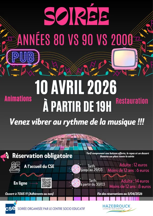 Soirée 80s 90s 2000s