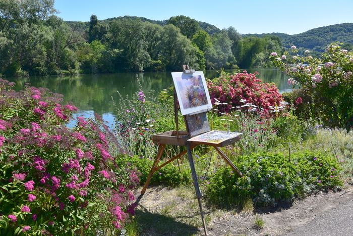 Exposition : jardin en bord de Seine