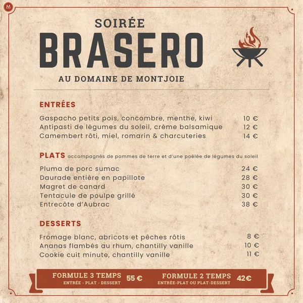 Le Brasero fait son grand retour à Montjoie l❤️🔥
