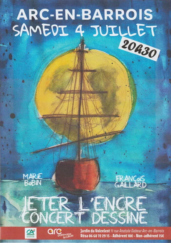Jeter l'encre, concert dessiné