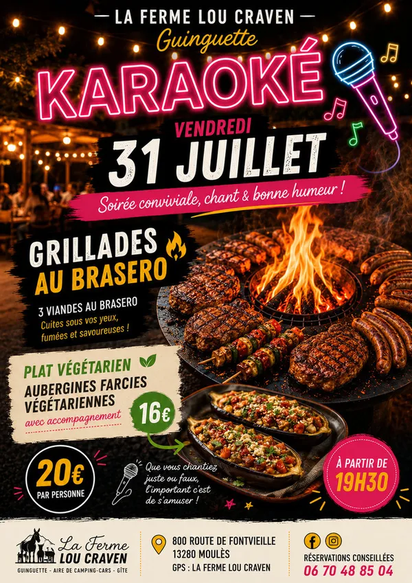 Karaoké à la ferme Lou Craven