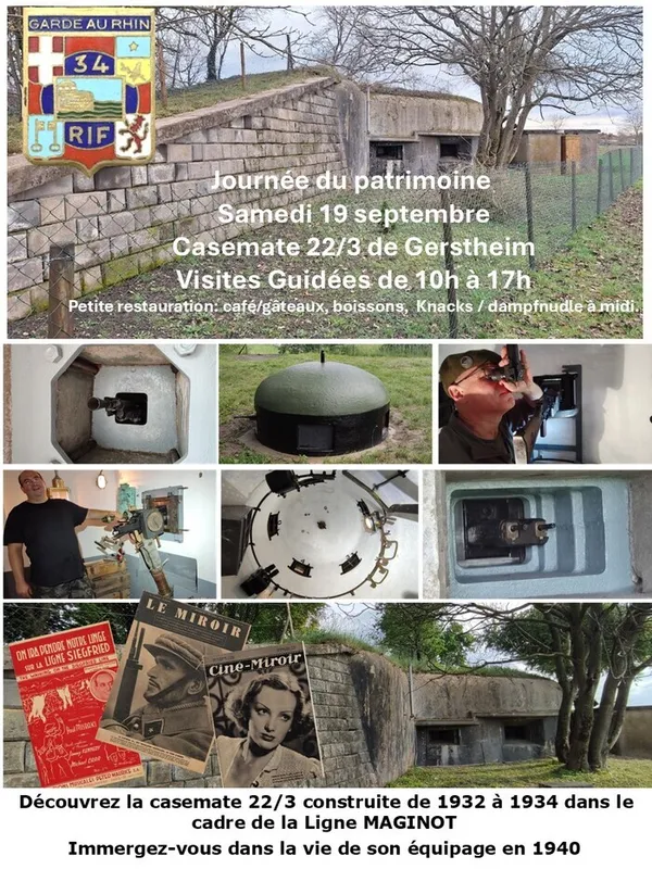 Visite guidée d'une casemate de la ligne Maginot