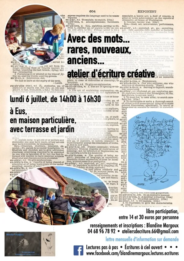 Avec des mots... rares, nouveaux, anciens... • Atelier d'écriture créative