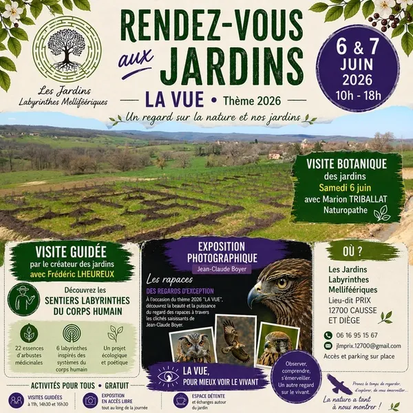 Visite des Jardins labyrinthes Melliféériques