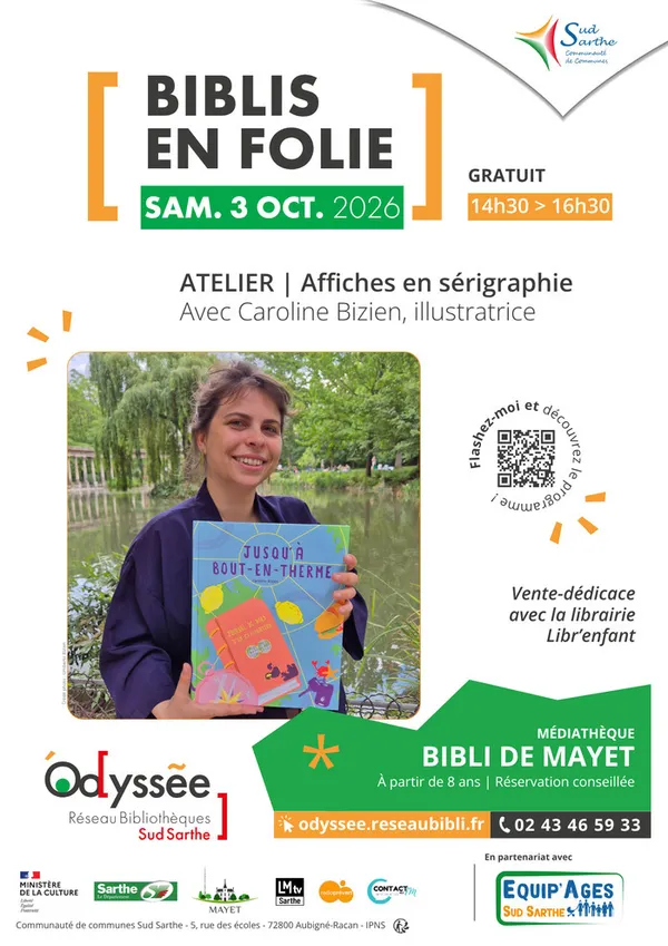 Atelier sérigraphie « créer une affiche » avec Caroline Bizien