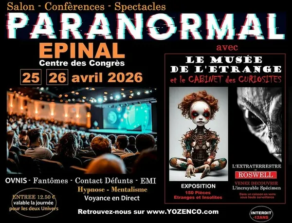 Salon du Paranormal à Epinal - 1ère édition dans cette ville