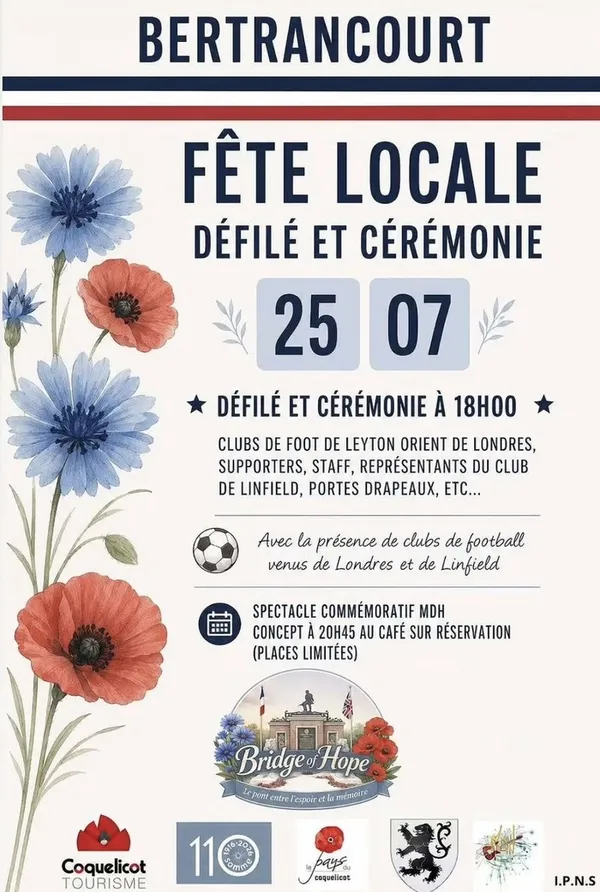 Défilé et cérémonie Bertrancourt