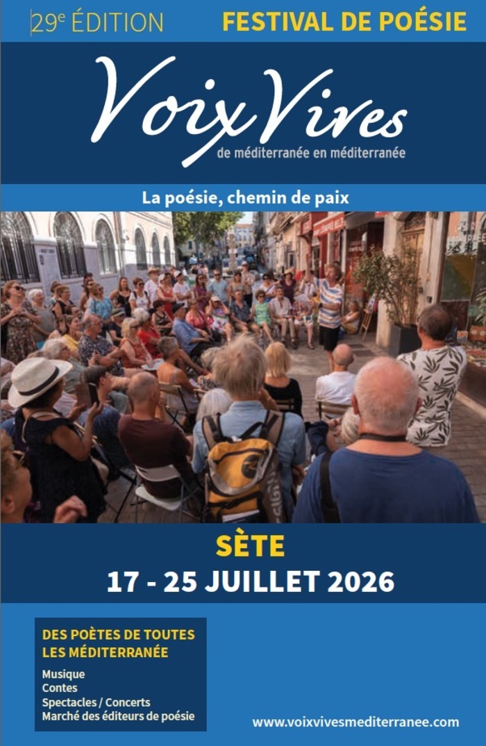 La PALESTINE au festival de poésie « VOIX VIVES DE MÉDITERRANÉE EN MÉDITERRANÉE »