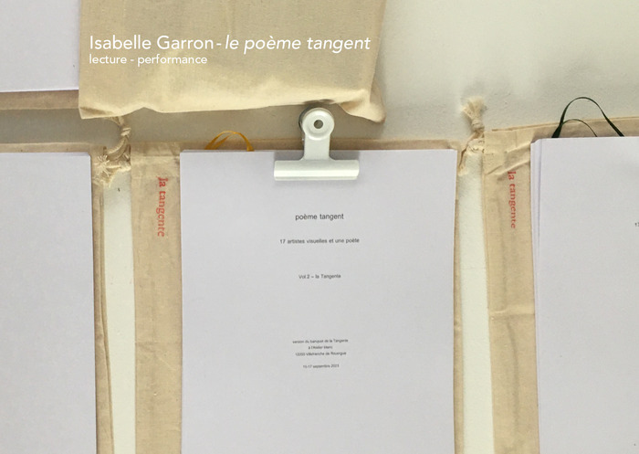 Lecture performance : Le poème tangent