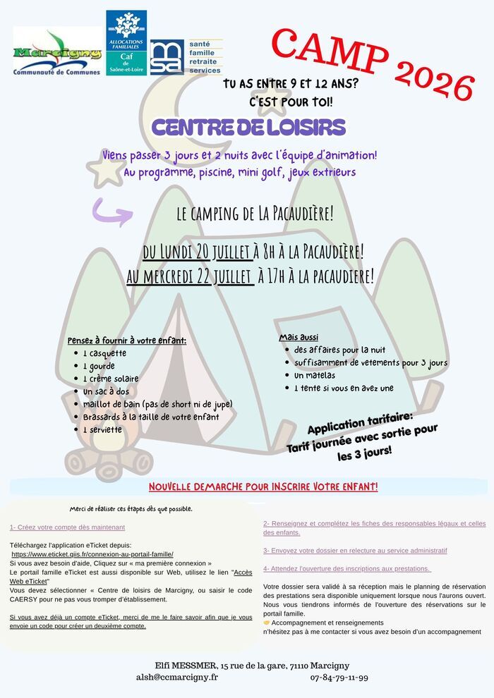 Camp 9-12 ans