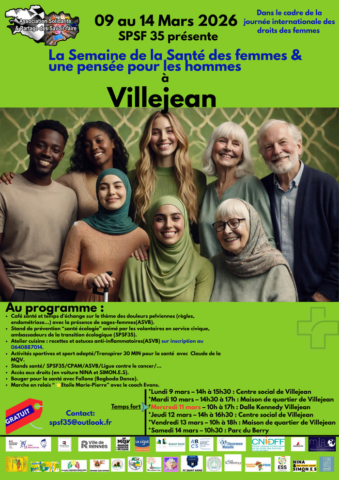 La Semaine de la Santé des Femmes & une pensée pour les hommes à Villejean.