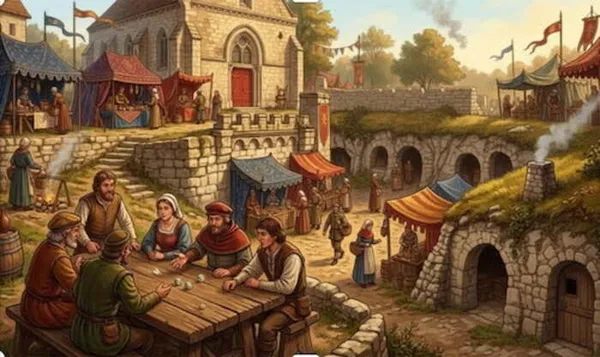 Marché médiéval à la chapelle