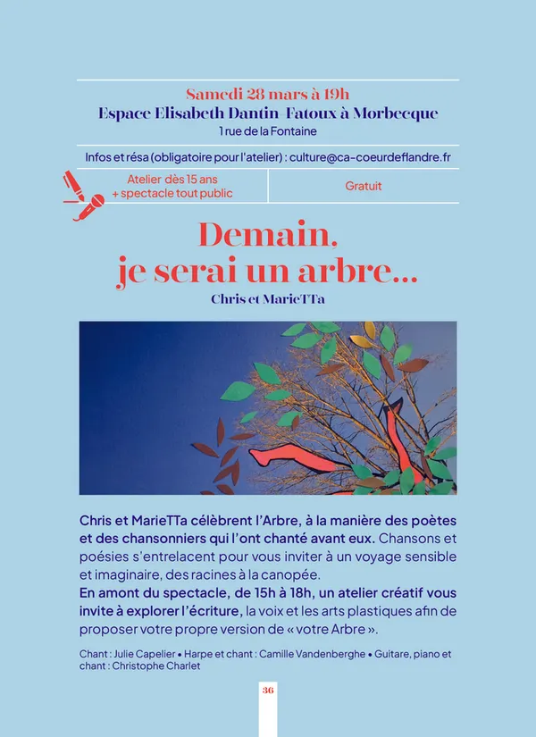 Atelier et spectacle -- Printemps des Poètes