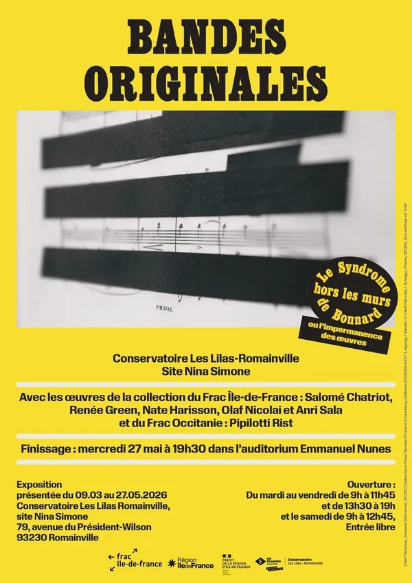 Finissage de l'exposition Bandes originales au Conservatoire de Romainville
