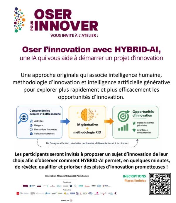 Oser l’innovation avec HYBRID-AI, 
une IA qui vous aide à démarrer un projet d’innovation