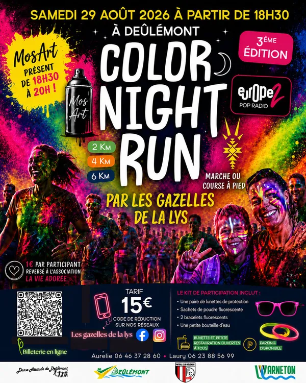 Color Night Run de Deûlémont - 3ème édition