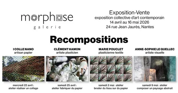 Recompositions - Exposition collective autour du papier + ateliers