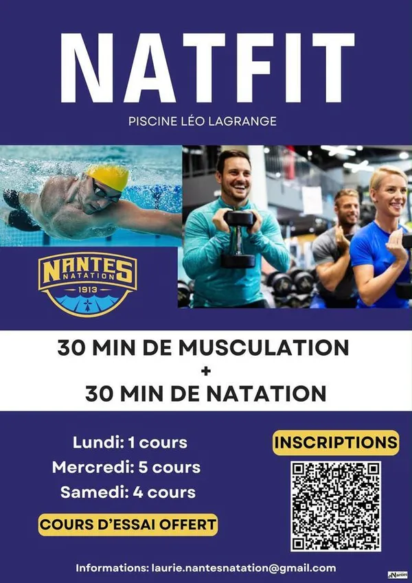 Activité NatFit, un mélange de natation et de renforcement physique