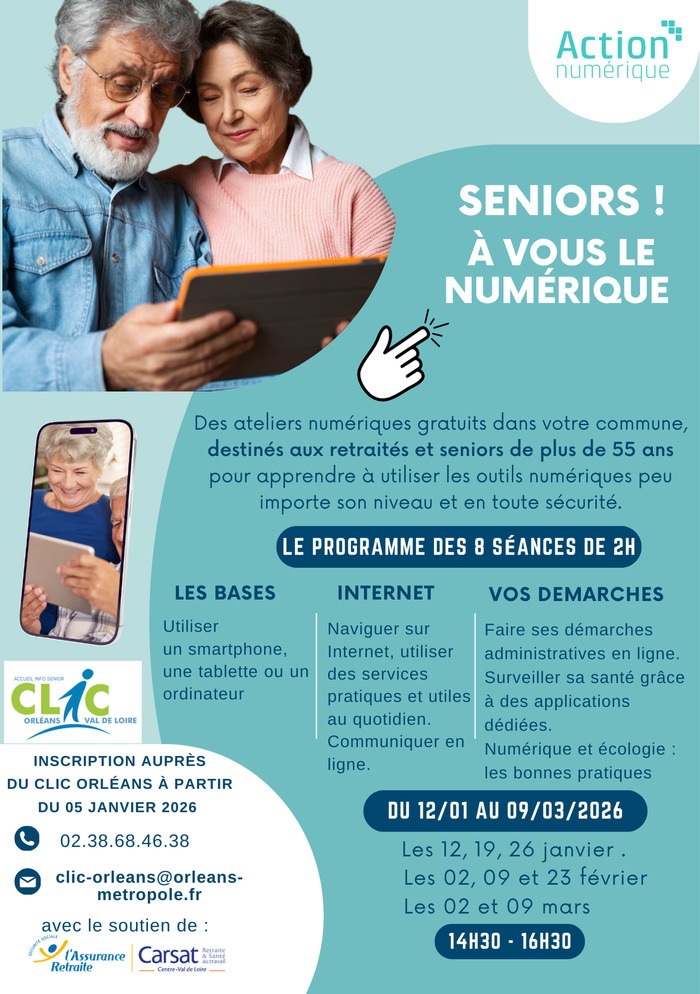 A vous le Numérique Seniors ! à Orléans