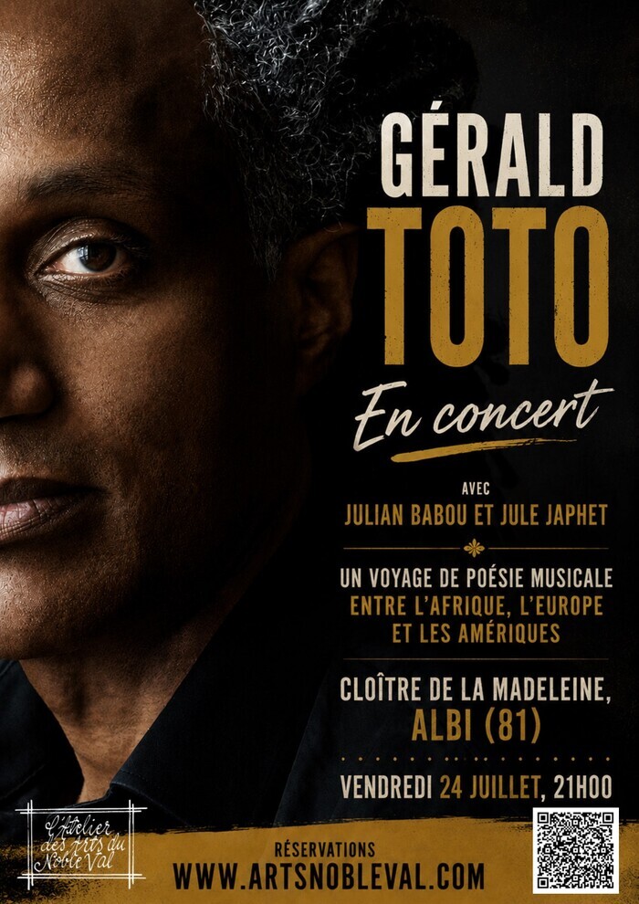 ALBI - Gérald Toto en concert (avec Julian Babou et Jule Japhet) au cloître de la Madeleine