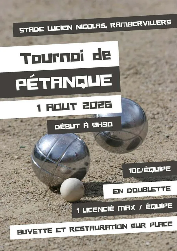 Tournoi de pétanque