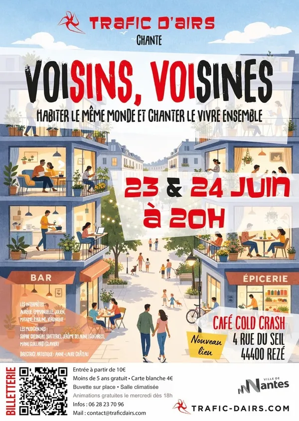 Concert "Voisins voisines (vivre ensemble)" par Trafic d'airs