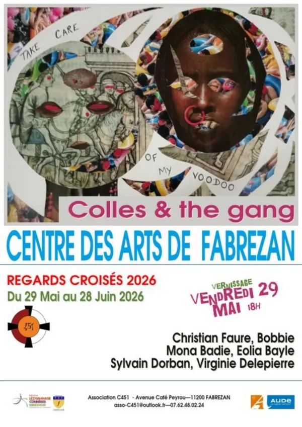 Exposition Regards croisée 2026 "Colles & the gang"  du 29 mai (vernissage à 18h) au 28 juin 2026