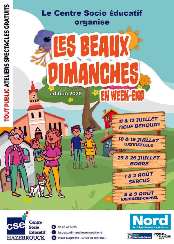 LES BEAUX DIMANCHES EN WEEK-END 2026