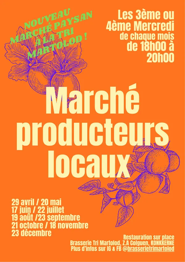 MARCHÉ PRODUCTEURS LOCAUX - TRI MARTOLOD