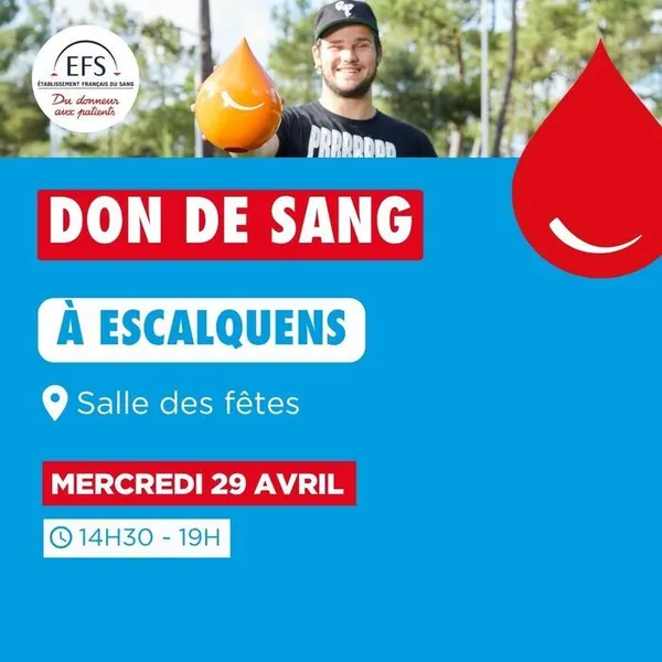 Don du sang - 29 avril 2026