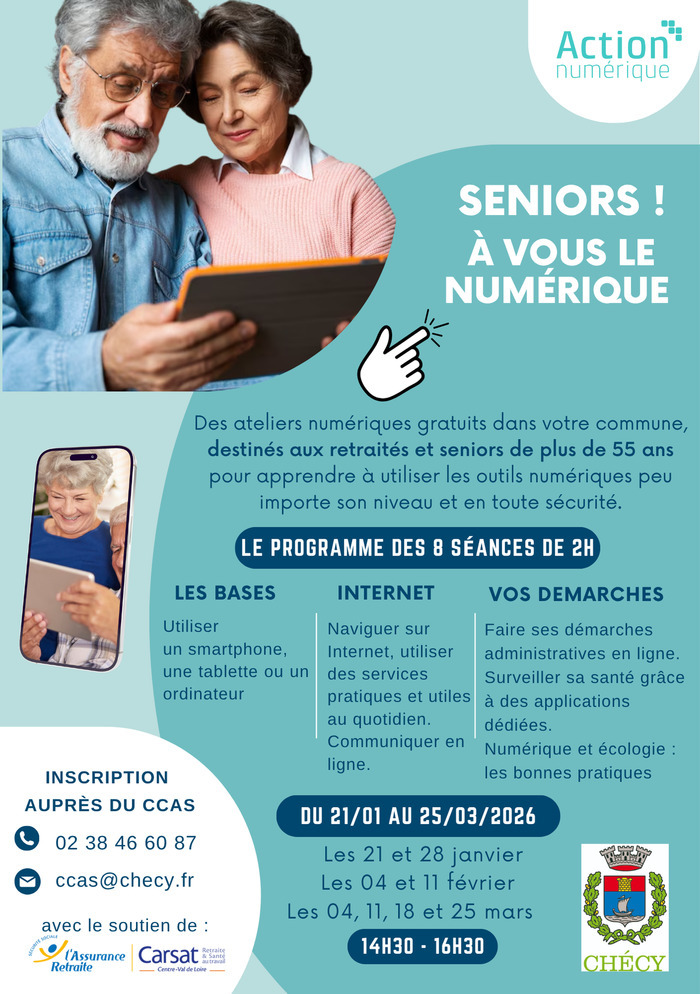 A vous le Numérique Seniors ! à Chécy