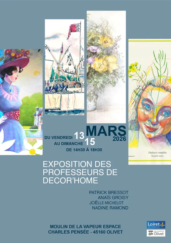 Exposition des dessins et peintures des professeurs de Décor'Home