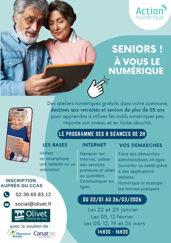 A vous le Numérique Seniors ! à Olivet
