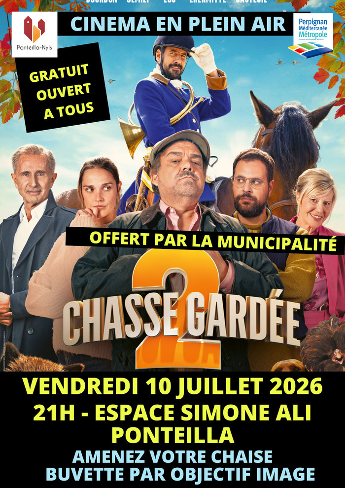 Cinéma en plein air à Ponteilla